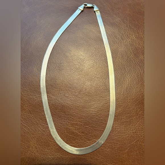 925 Sterling Silver Jewelry - Reversible Elegant Sterling Silver Necklace